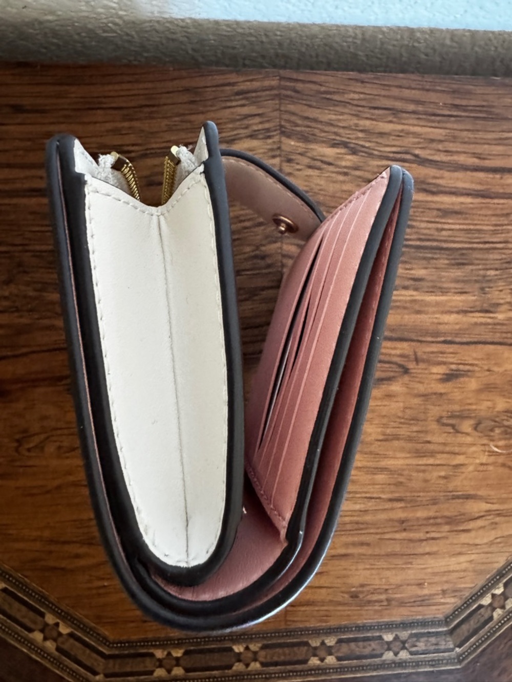 NWT Coach Signature Floral Corner Zip Wallet - Picture 5 of 7